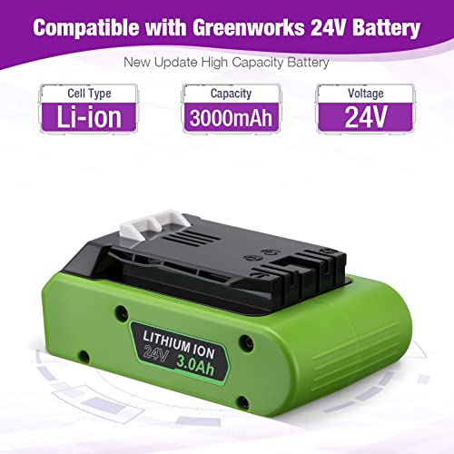 Replacement Battery for Greenworks 24V Cordless Tools