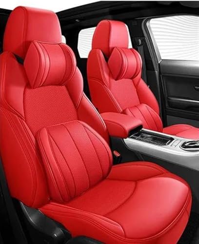 Housses de siège auto pour Volvo S60 (2015-2019) : ensemble complet en cuir rouge luxueux