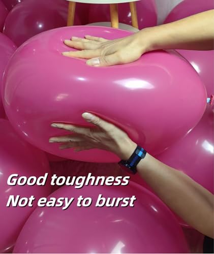 Image of 90 Pack Hot Pink Balloons 18 inch Hot Pink Latex Party big Balloon Bulk for Various Party Events Decorations