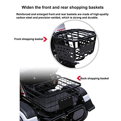 Image of Electric Three-Wheeled Scooter,Heavy-Duty Electric Mobility Scooters for Adults - Elderly Leisure Scooter, 600W High Power, 3 Speed Adjustment, Bearing Capacity 300Kg,Gray