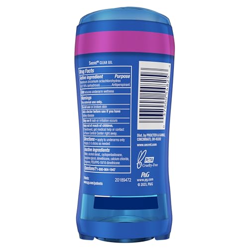 Secret Outlast Antiperspirant Deodorant for Women,72hr Sweat & Odor Protection,PH Balancing Minerals,Clear Gel,Completely Clean Scent,2.6 oz,(Pack of 4) - image 9