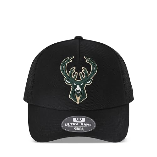 Image of Ultra Game Men's NBA Official Snap Back All Around The World Trucker Baseball Cap Hat