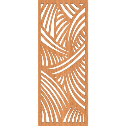Image of 11 3 /8 inchW x 29 3 /8 inchH x 3 /8 inchT Chester Decorative Fretwork Wood Wall Panels, Cherry