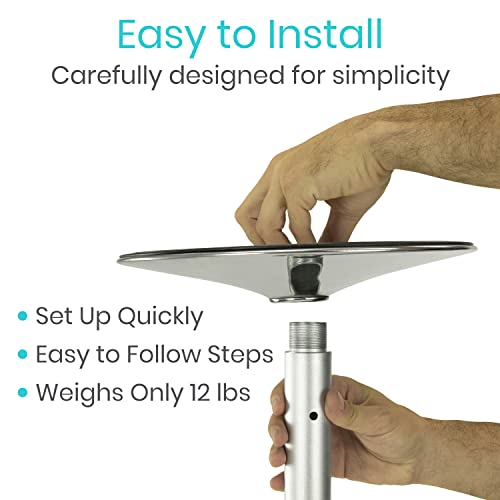 image for Vive Floor to Ceiling Grab Bar - Stand Assist Aid for Elderly - Shower