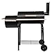Lovinland Charcoal Grill BBQ Grill with 2 Cooking Area and Wheels for Camping Backyard Party