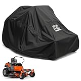 KEMIMOTO Zero Turn Lawn Mower Cover with Windproof Buckle, Lightweight & Breathable 210D Lawn Mower Tractor Cover, Compatible with John Deere, Ariens, Husqvarna, Toro, Kubota, Simplicity, Snapper