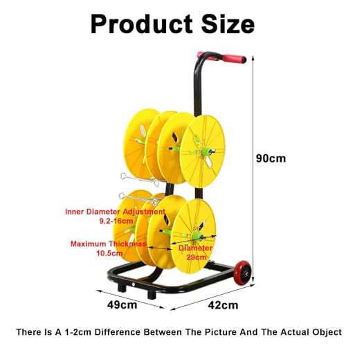 Support roulant robuste pour bobines de fil à chargement modulable
