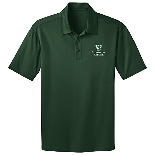 NCAA Manhattan Jaspers Men's Performance Polo Shirt, Small, Dark Green
