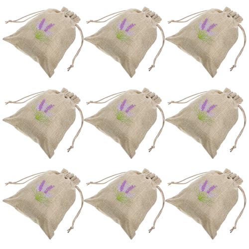 Sacos de Lino para Lavanda 10pz Bolsas con Cordón miniatura 3