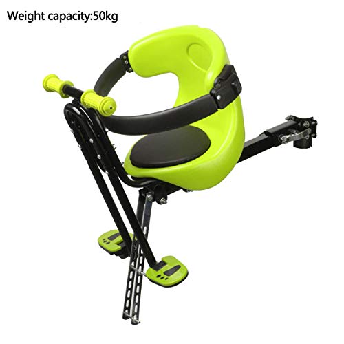 DHOUTDOORS Child Bicycle Seat Kids Electric Bike Front Chair Baby Saddle Cushion Carrier Sport Safety Stable green - Image 8