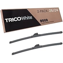 TRICO White 26" + 24" Extreme Weather Premium Winter Automotive Replacement Windshield Wiper Blades Set of 2, Passenger and Driver Side All-Weather Beam Wiper Blades for Select Vehicle Models