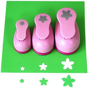 CADY Crafts - Juego de punzones de papel de 0.315 in, 0.591 in, 0.984 in, 3 unidades, color pétalo