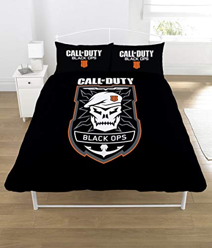 Call of Duty Polycotton Black Panel Unfilled Double/Full Bed Duvet Quilt Cover Set