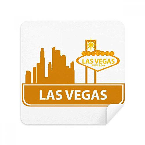 Suede tissu 2pcs Las Vegas pour entretien délicat des lunettes et écrans de smartphone
