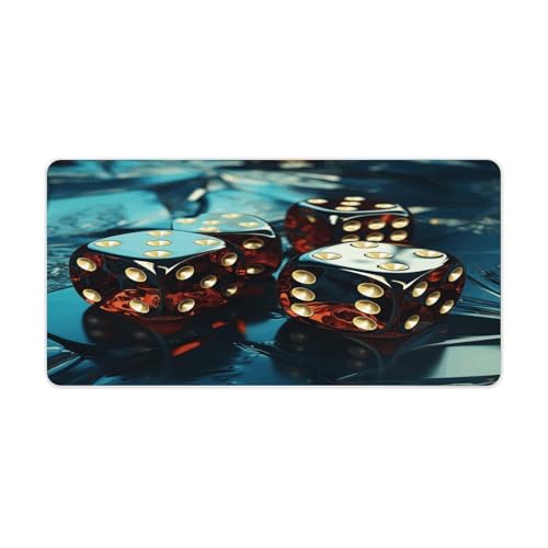 Diseño Dice Pad Mouse de Mesa Grande Antideslizante