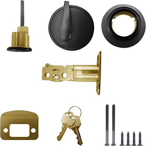Nu-Set Fremont Keyed Alike Entry Door Knob Lock And Single Cylinder Deadbolt Combo Oil Rubbed Bronze Finish, Keyway, 2-Pack (F-E-10B + 70010B) #TOP7