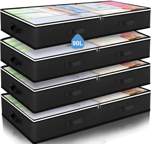 90L Under Bed Storage Containers, Closet Organizers