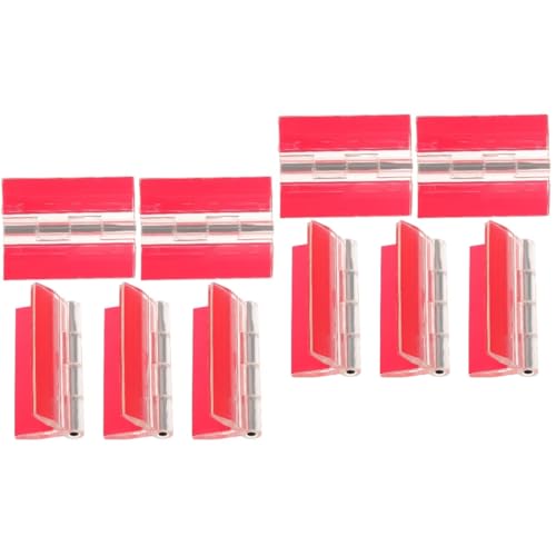 HOMSFOU 2sets Self Adhesive Hinges Extra Strong for DIY Furniture Continuous Piano Hinges Flush Mounting 5pcs*2