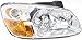 Evan Fischer Driver and Passenger Side Headlight for Kia Spectra 2007-2009 Halogen With bulb(s) Replaces# 921012F530 921022F530