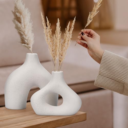 TAVADA-Set-di-2-Vasi-in-Ceramica-Vasi-Decorativi-Interno-Moderni-Set-Vasi-Decorativi-per-La-Decorazione-del-Soggiorno-Camera-da-Letto-e-Dellufficio