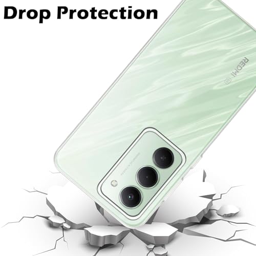 Image of COVERBLACK Flexible Rubber Case Back Cover Compatible for Mi Redmi 15 5G (2025) - Transparent