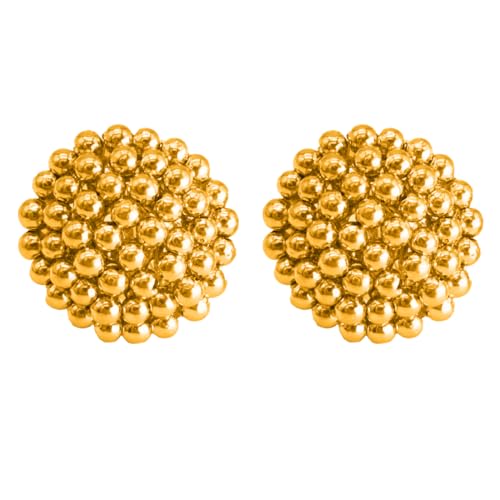 Image of P.C. Chandra Jewellers 22KT (916) Yellow Gold Thushi Stud Earrings for Women | Classic Plain Gold Design | Gift For Women & Girls, Birthday, Anniversary, Diwali, Dhanteras (1.03 Gram)