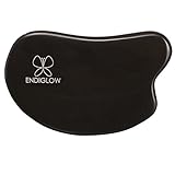 ENDIGLOW - 100% Hand Made Chinese Natural Stone Needle Gua Sha Massage Tool - Promotes Micro-Circulation, Reduces Neck, Shoulder, Back, and Muscle Pain [Square Shape]