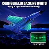 WDKXCN RC Airplane, 2.4GHz Remote Control Airplane with Cool Light, RC Plane for Kids, 2 Channe Remote Control Plane for Kids, Drone Planes for Kids/Adults/Beginners, Blue - Image 6