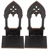 【BOUGEOIR CHAUFFE-plat islamique】 1 paire de bougeoirs muraux gothiques, bougeoirs pilier vintage bougeoirs en bois rustiques, pièce maîtresse de bougie pour le salon de la salle de bain de la ferme. il peut sûrement ajouter plus de beauté et de charme à votre table, vos fêtes, vous pouvez également l'utiliser bel accessoire.