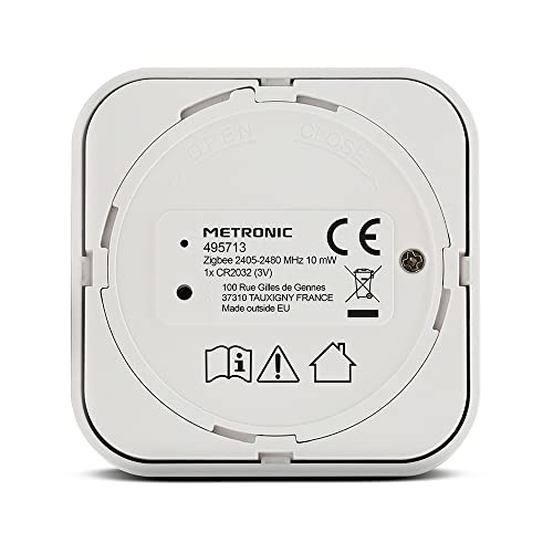 Interrupteur Zigbee METRONIC commande sans fil et fixation adhésive rapide