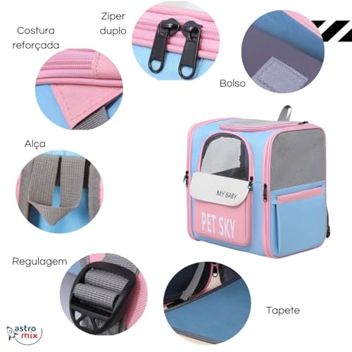 Mochila Bolsa Transporte Pet Viagem Cães Gatos Mala Avião (verde)