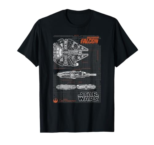 Image of Star Wars Millenium Falcon Dark Orange T-Shirt