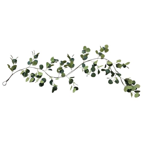 Sillas Guirnalda De Eucalipto Artificial | Rama Verde Decorativa 1.8m | Luces LED para Escalera Interior Exterior | Decoración Interior Exterior