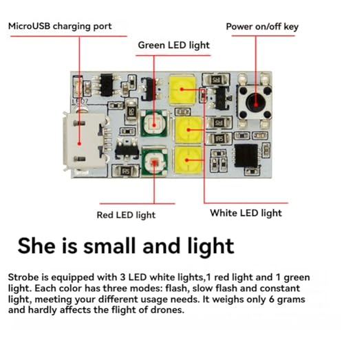 Luz estroboscópica anticolisión contra pérdidas de drones FPV 5