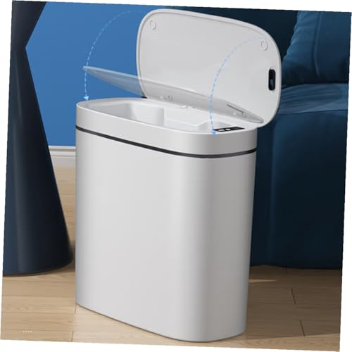 Caneca de Basura Blanca SEWACC 14 L con Tapa Sensor Táctil miniatura 4