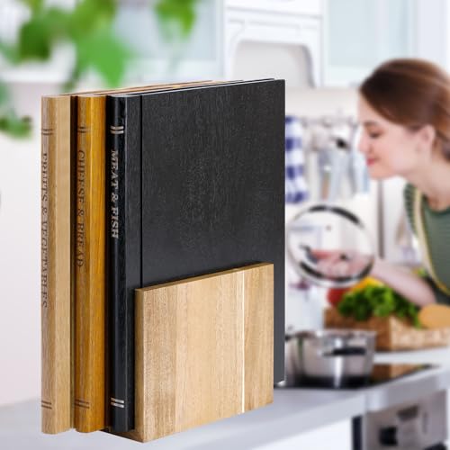 Tablero de Cortar con Diseño de Libros, Juego de 3 Tablas de Madera Sólida con Forma de Libro y Soporte de Madera, Ideal para Cocineros Amantes de los Libros, Frutas, Verduras, Carne, Pescado, Queso y Pan miniatura 1