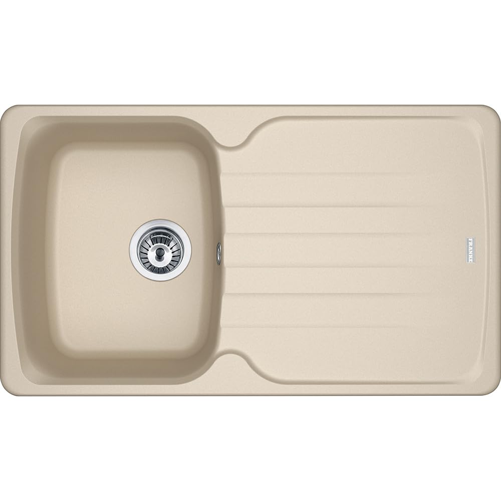 Franke - Lavello ad una vasca con gocciolatoio AZG 611-86 finitura avena da 86x50cm