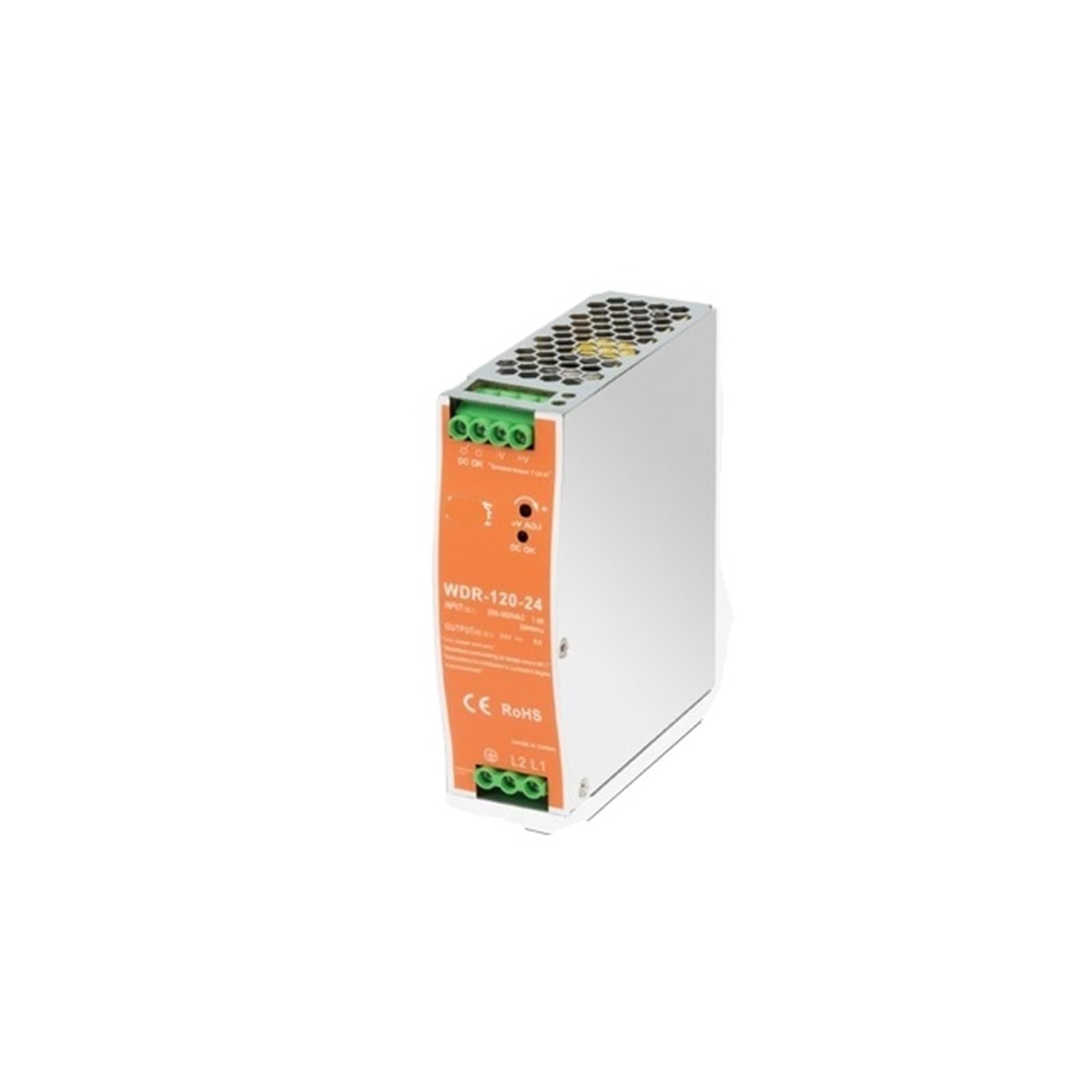 PWANUIGTE WDR-75W/120W/150W/240W Switching Power Supply 220V to 24V Rail Type 12V48V DC Voltage stabilizing EDR Transformer(WDR-120W-24V 5A)