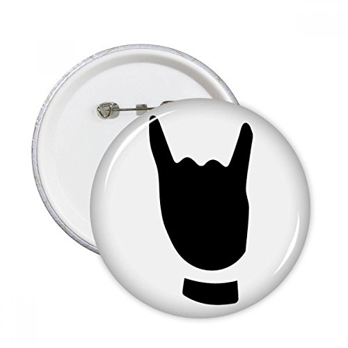 Pins Corna Gesture badge rond multicolore pour customisation textile de taille L