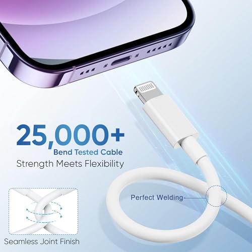 Image of KARWAN 27W USB Type C to Lightning Cable [2Yrs Warranty] Fast Charger Cable, PD USB C Charging & Data Sync Cord, Compatible with iPhone 14 /13 /12 /11 /XS /XR /X /8 /Mini /Plus /Pro /Pro Max Series,iPad & More