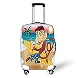 ☁ Superior sublimation quality and digital print makes the pattern more vivid and the color brighter.Protect your suitcase against dirt and scratch，make your suitcase instantly recognizable.