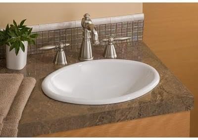 Cheviot Mini Oval Drop-in Sink | Vitreous China | White