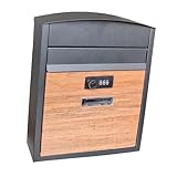 XLWLLNJ Mailbox Newspaper Holder Decor Weatherproof Iron Gifts Letterbox Accessory for Front Door Gate House Yard Outdoor