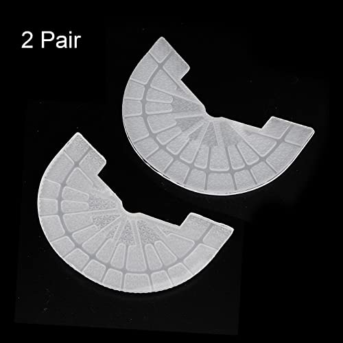 Image of HARFINGTON 2pair Shoe Sole Protector for Sneakers Size 7-8 Self-Adhesive Non Slip Pad Heel Plates Repair for Men and Women, Transparent
