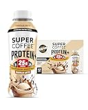 SUPER COFFEE Protein+, Keto Protein Coffee (0g Added Sugar, 25g Protein, 150 Calories) [Vanilla] 12 Fl Oz, 12 Pack | Iced Smart Coffee Drinks