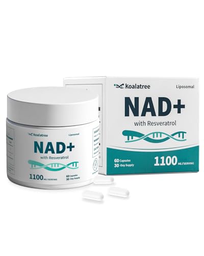 Koalatree NAD Supplements 1100mg Liposomal NAD+ NAD Plus Supplement with 200mg Resveratrol for Men and Women