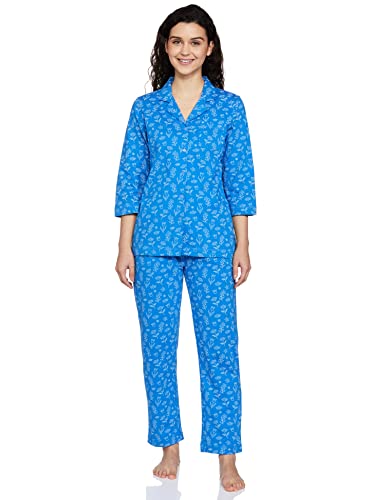 Image of Amazon Brand - Eden & Ivy Women's Cotton Regular Fit T-Shirt and Shorts Night Suit (Night Wear | Lounge Wear Set)