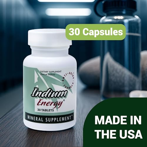 Image of EAST PARK Research - Indium Energy - All Natural Indium Powerful Anti-Aging Support - Helps Increase Energy and Supports Mental Clarity, Sleep, Joints and Overall Sense of Well-Being (30 Count)