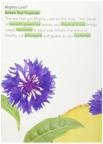 Mighty Leaf Green Tea, Tropical, 1.32Oz 15 Pouches #TOP3