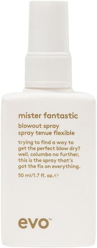 - EVO Mister Fantastic Heat Protectant Blow Dry Spray for All Hair Styling Types - Reduces Dry Time & Adds Body